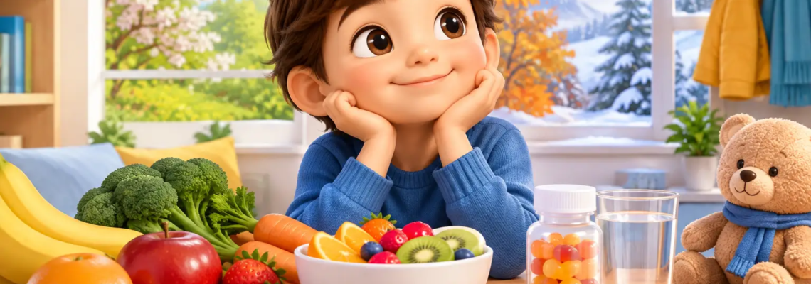 Vitamine per bambini al cambio di stagione